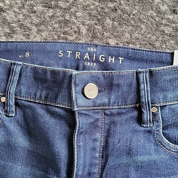 White House Black Market high rise straight crop jeans - Picture 2 of 4